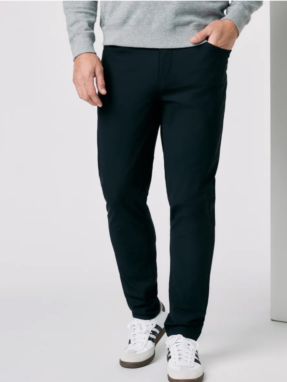 Vuori Men’s Meta Twill 5 Pockets 4 Way Stretch In Black Size 30